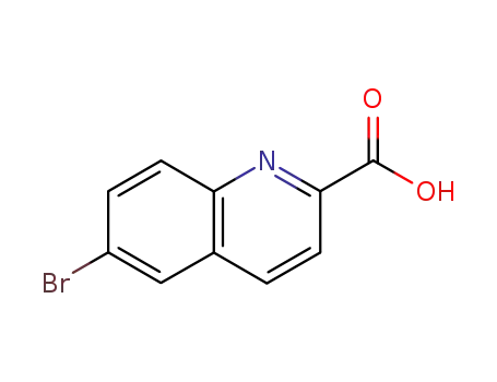 Molecular Structure of 65148-10-9 (6-Bromoquinoline-2-carboxylic acid)