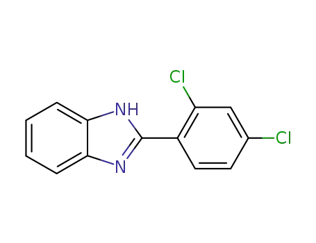 Molecular Structure of 14225-79-7 (1H-BENZIMIDAZOLE, 2-(2,4-DICHLOROPHENYL)-)