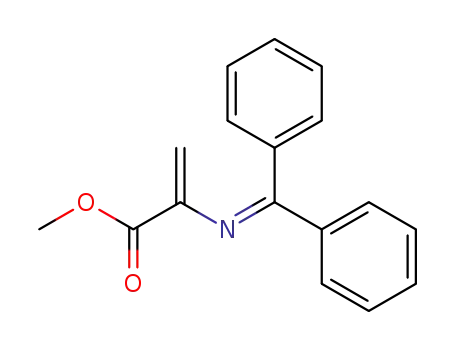 Molecular Structure of 118553-21-2 (Methyl 2-(diphenylMethyleneaMino)acrylate)