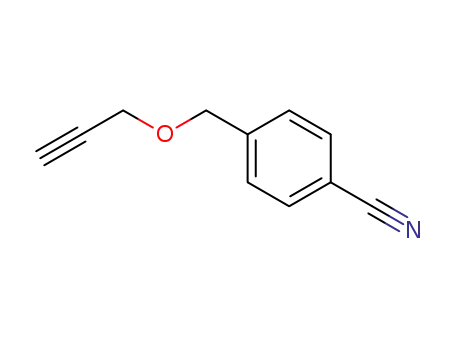 Molecular Structure of 77180-30-4 (Benzonitrile, 4-[(2-propynyloxy)methyl]-)