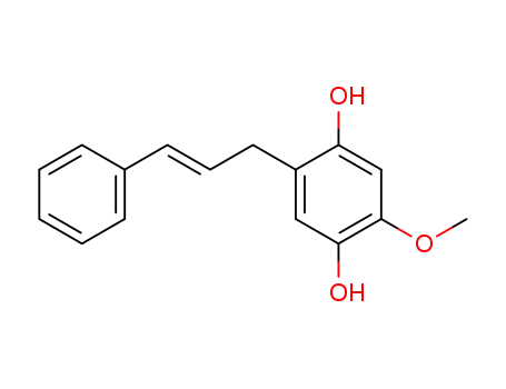 Molecular Structure of 24126-85-0 (2-methoxy-5-(3-phenylprop-2-en-1-yl)benzene-1,4-diol)