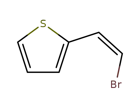 Molecular Structure of 123431-99-2 (Thiophene, 2-(2-bromoethenyl)-, (Z)-)