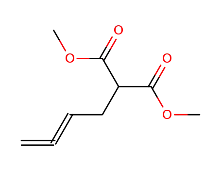 Molecular Structure of 100747-44-2 (Propanedioic acid, 2,3-butadienyl-, dimethyl ester)