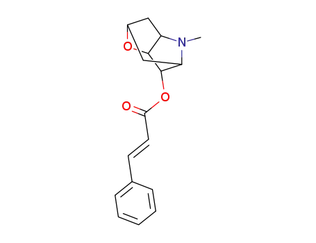 cinnamic acid-(3,7-epoxy-tropan-6-yl ester)