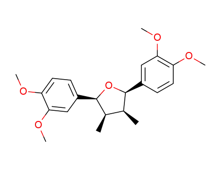 Molecular Structure of 122872-00-8 (Furan,2,5-bis(3,4-dimethoxyphenyl)tetrahydro-3,4-dimethyl-, (2S,3R,4S,5S)-)