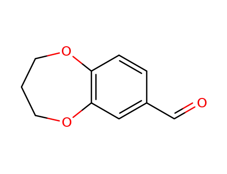 Molecular Structure of 67869-90-3 (3,4-DIHYDRO-2H-1,5-BENZODIOXEPINE-7-CARBALDEHYDE)
