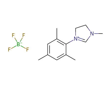 1H-Imidazolium, 4,5-dihydro-1-methyl-3-(2,4,6-trimethylphenyl)-, tetrafluoroborate(1-)