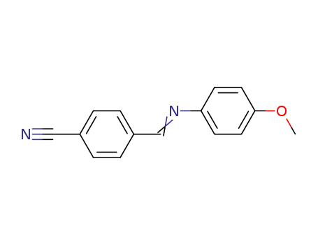 Molecular Structure of 20256-89-7 (N-(4-Methoxyphenyl)-4-cyanobenzenemethanimine)