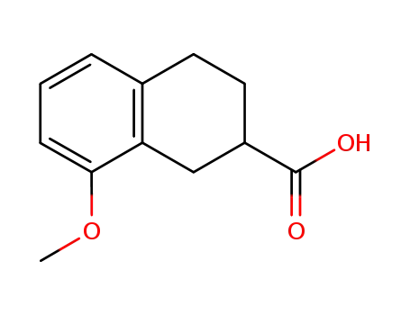 Molecular Structure of 32178-63-5 (8-METHOXY-1,2,3,4-TETRAHYDRONAPHTHALENE-2-CARBOXYLIC ACID)