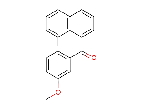 Molecular Structure of 199117-07-2 (5-methoxy-2-(naphthalen-1-yl)benzaldehyde)