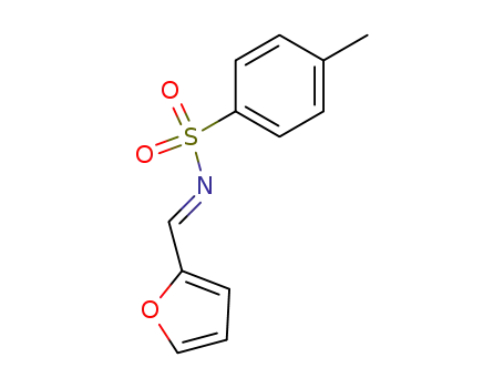 Molecular Structure of 135822-87-6 ((E)-N-(furan-2-ylmethylene)-4-methylbenzenesulfonamide)