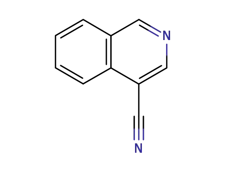 Molecular Structure of 34846-65-6 (ISOQUINOLINE-4-CARBONITRILE)