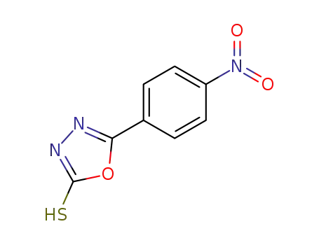 Molecular Structure of 23766-30-5 (1,3,4-Oxadiazole-2(3H)-thione, 5-(4-nitrophenyl)-)