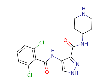 4-[(2,6-dichlorobenzoyl)amino]-N-4-piperidinyl1H-pyrazole-3-carboxamide