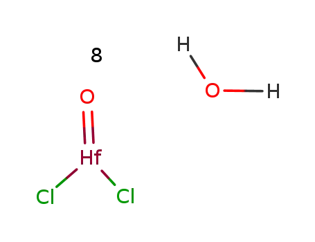 Molecular Structure of 15461-28-6 (HAFNIUM OXYCHLORIDE HYDRATE)