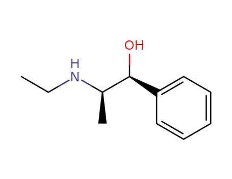 Molecular Structure of 37577-32-5 ((1S,2R)-2-(ethylamino)-1-phenylpropan-1-ol)