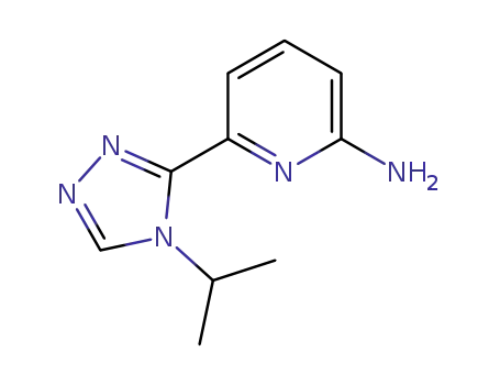 Molecular Structure of 1448427-99-3 (6-(4-isopropyl-4H-1,2,4-triazol-3-yl)pyridin-2-amine)
