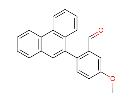 Molecular Structure of 199117-10-7 (2-(9-phenanthryl)-5-methoxybenzaldehyde)