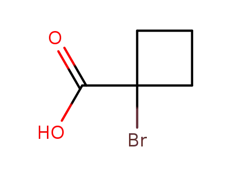 Molecular Structure of 32122-23-9 (1-bromocyclobutane-1-carboxylic acid)