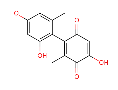 4,2',4'-trihydroxy-6,6'-dimethyl-biphenyl-2,5-dione