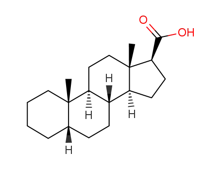 Molecular Structure of 438-08-4 (5β-Androstane-17β-carboxylic acid)