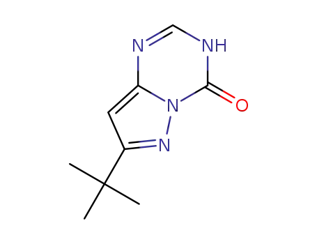 Molecular Structure of 1286279-33-1 (7-TERT-BUTYLPYRAZOLO[1,5-A][1,3,5]TRIAZIN-4(3H)-ONE)