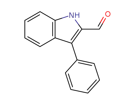 Molecular Structure of 6915-66-8 (3-Phenyl-1H-indole-2-carbaldehyde)