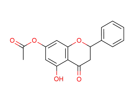 (+/-)-7-acetoxy-5-hydroxy-2-phenyl-chroman-4-one
