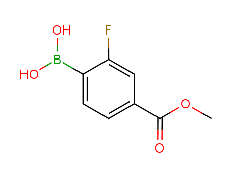 2-FLUORO-4-METHOXYCARBONYLPHENYLBORONIC ACID 603122-84-5