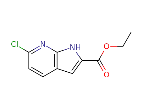Molecular Structure of 287384-84-3 (ETHYL 6-CHLORO-7-AZAINDOLE-2-CARBOXYLATE)