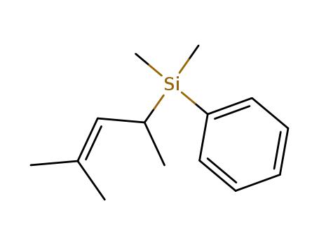 Molecular Structure of 106621-06-1 (Silane, (1,3-dimethyl-2-butenyl)dimethylphenyl-)