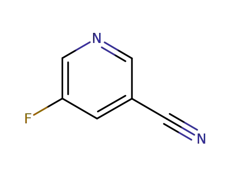 Molecular Structure of 696-42-4 (3-CYANO-5-FLUOROPYRIDINE)
