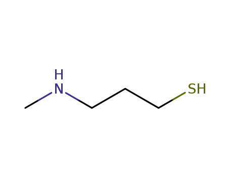 Molecular Structure of 60035-91-8 (1-Propanethiol, 3-(methylamino)-)