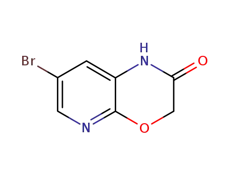 Molecular Structure of 105544-36-3 (7-BROMO-1H-PYRIDO[2,3-B][1,4]OXAZIN-2(3H)-ONE)