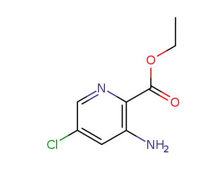 Molecular Structure of 27330-35-4 (Ethyl 3-aMino-5-chloropicolinate)