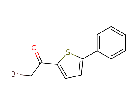 Molecular Structure of 10531-43-8 (2-BROMO-1-(5-PHENYL-2-THIENYL)-1-ETHANONE)