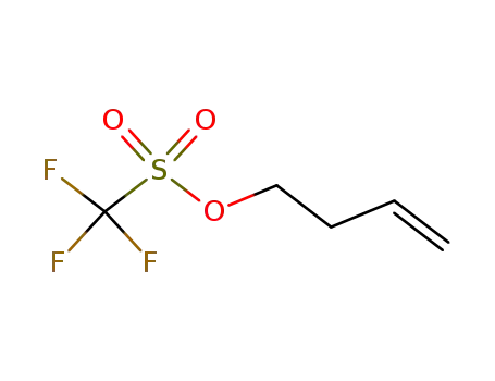 Molecular Structure of 80379-05-1 (Methanesulfonic acid, trifluoro-, 3-butenyl ester)