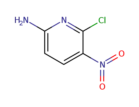 Molecular Structure of 84487-03-6 (2-Chloro-3-nitropyridine-6-amine)