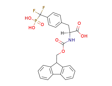 Molecular Structure of 160751-44-0 (N-ALFA-FMOC-4-(PHOSPHONODIFLUOROMETHYL)-L-PHENYLALANINE)