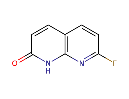 Molecular Structure of 846033-37-2 (7-FLUORO-[1,8]NAPHTHYRIDIN-2-OL)