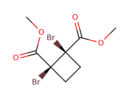 Molecular Structure of 10359-27-0 (dimethyl 1,2-dibromocyclobutane-1,2-dicarboxylate)