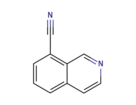 Molecular Structure of 362606-11-9 (8-Isoquinolinecarbonitrile(9CI))