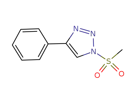 Molecular Structure of 1135539-10-4 (1-(methylsulfonyl)-4-phenyl-1H-1,2,3-triazole)