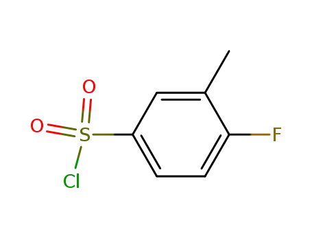 Molecular Structure of 629672-19-1 (4-fluoro-3-methylbenzenesulfonyl chloride)