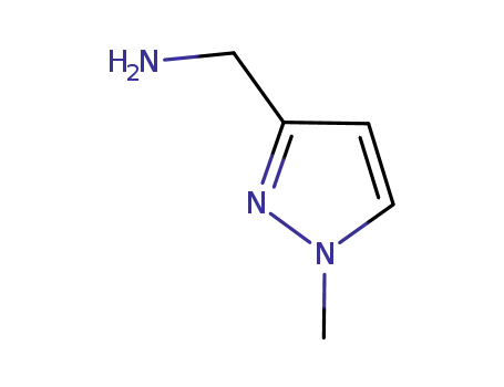 Molecular Structure of 612511-81-6 ((1-Methyl-1H-pyrazol-3-yl)methylamine)