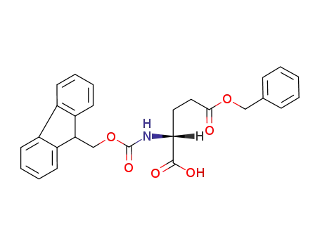 Molecular Structure of 104091-11-4 (FMOC-D-GLU(OBZL)-OH)