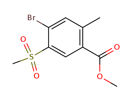 Benzoic acid, 4-bromo-2-methyl-5-(methylsulfonyl)-, methyl ester