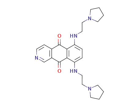 Molecular Structure of 144510-91-8 (6,9-bis{[2-(pyrrolidin-1-yl)ethyl]amino}benzo[g]isoquinoline-5,10-dione)