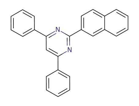 Molecular Structure of 78509-14-5 (Pyrimidine, 2-(2-naphthalenyl)-4,6-diphenyl-)