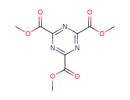 Molecular Structure of 30863-34-4 (trimethyl 1,3,5-triazine-2,4,6-tricarboxylate)